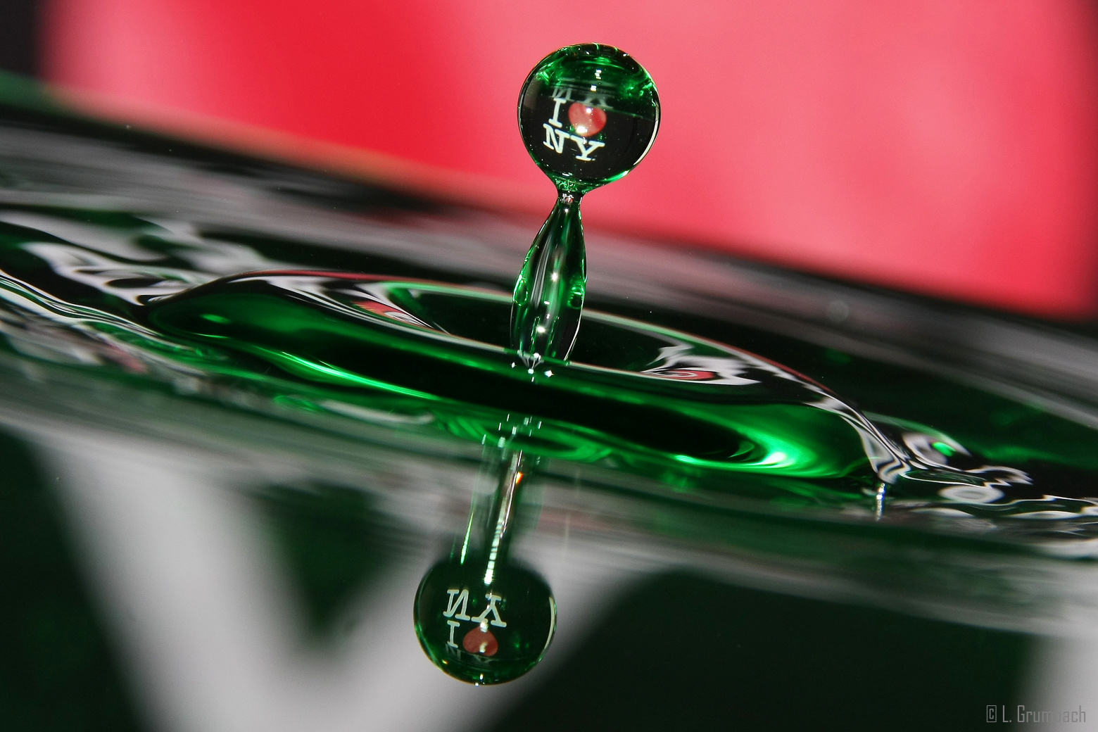Rebond de la goutte d'eau en Hi Speed. Laurent Grumbach