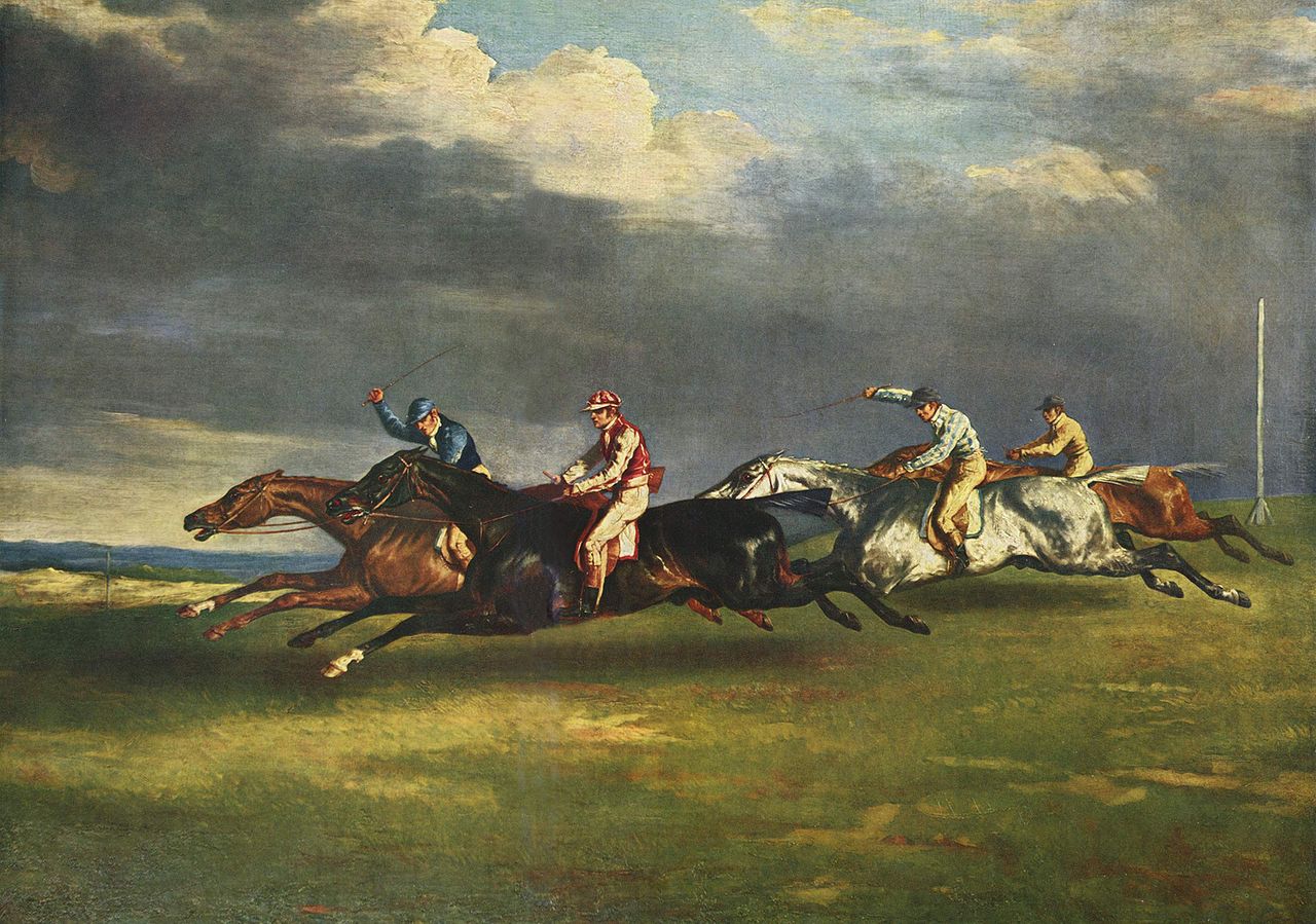 Le derby d’Epsom (Théodore Géricault, 1821 musée du Louvre)